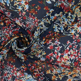 Chiffon Bedruckt Aurelisse  Marine