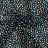 Chiffon Bedruckt Alunora  Blau