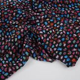 Chiffon Printed Alunora Black