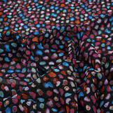 Chiffon Bedruckt Alunora Schwarz