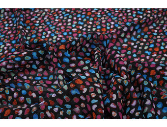 Chiffon Printed Alunora Black