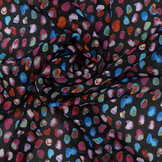 Chiffon Bedruckt Alunora Schwarz