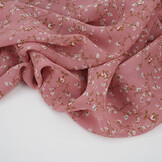 Chiffon Bedruckt Rosienne Rosa