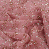 Chiffon Bedruckt Rosienne Rosa