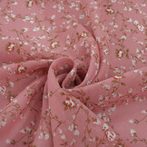 Chiffon Bedrukt Rosienne Roze