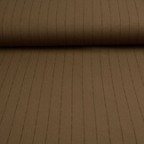Stretch Gabardine Chalk Stripe Brown