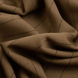 Stretch Gabardine Chalk Stripe Brown