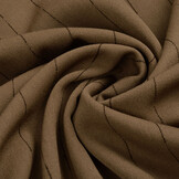 Stretch Gabardine Chalk Stripe Brown