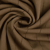 Stretch Gabardine Krijtstreep Bruin