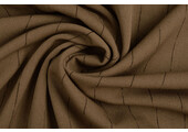 Stretch Gabardine Chalk Stripe Brown
