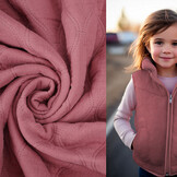 Gesteppte Baumwoll Musselin Altrosa