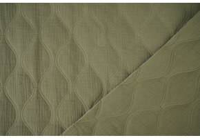 Quilted Double Gauze Army Green
