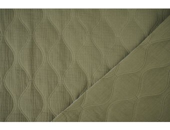 Quilted Double Gauze Army Green