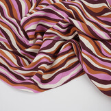 100% Viscose Radiance Stripes Pink
