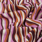 100% Viscose Radiance Strepen Roze
