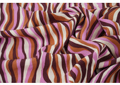 100% Viscose Radiance Stripes Pink