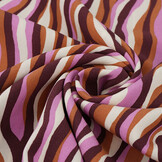 100% Viscose Radiance Stripes Pink