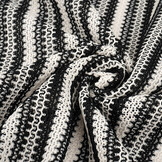 Knitted Crochet Weiß Schwarz