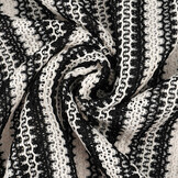 Knitted Crochet Wit Zwart