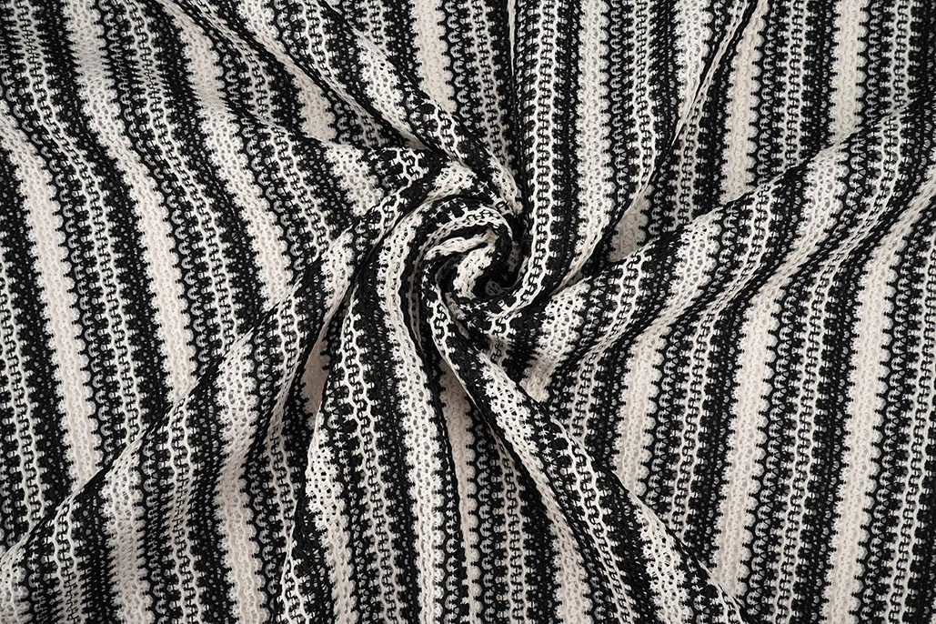 Knitted Crochet White Black