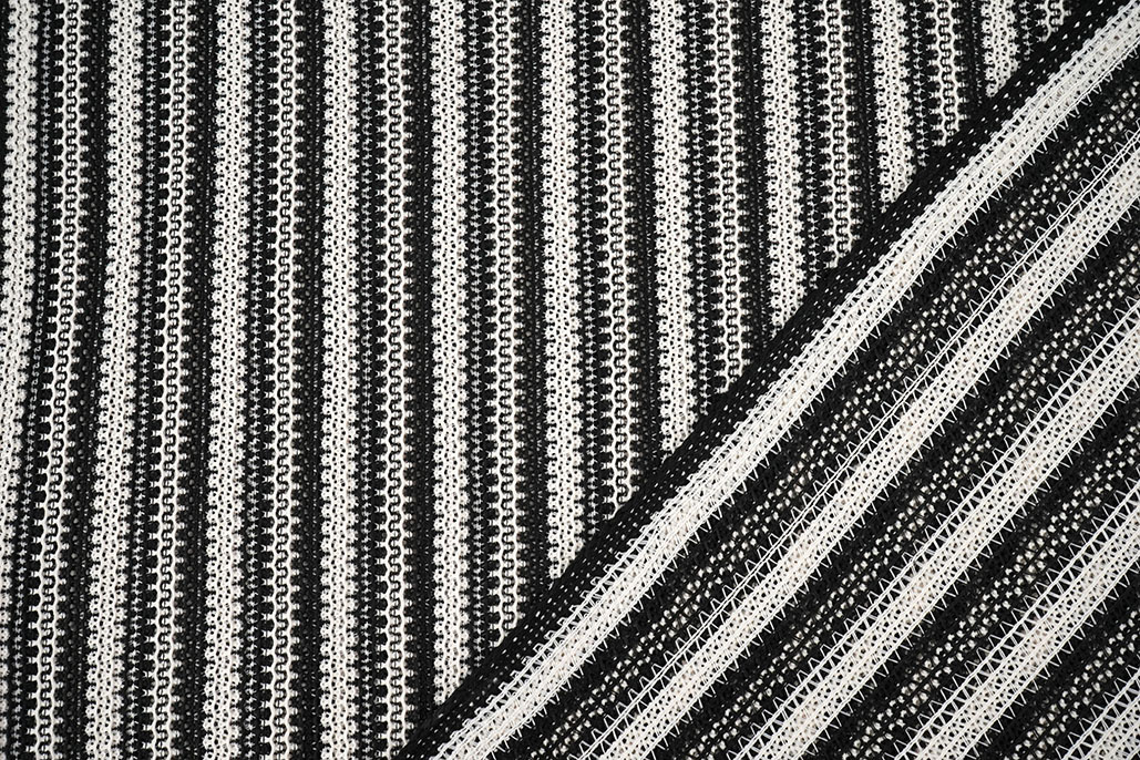 Knitted Crochet White Black