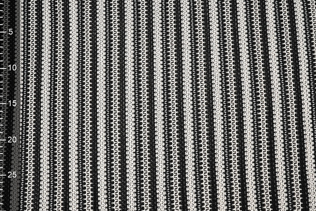 Knitted Crochet White Black