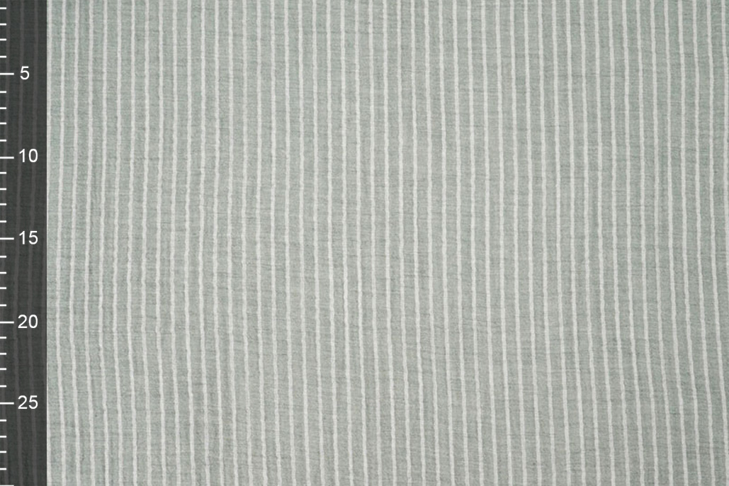 Double Gauze Yarn Dyed Stripes Old Green