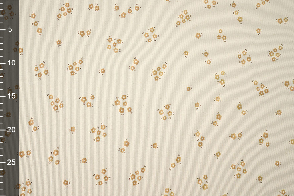 Rib Jersey Organic Flowers Natural