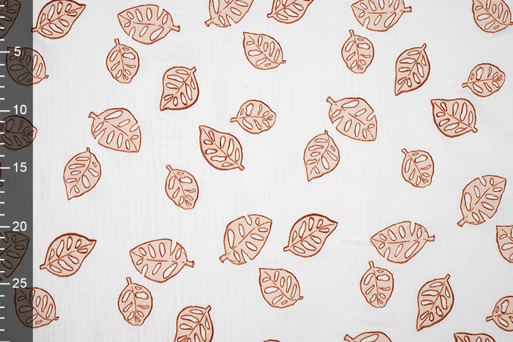 Hydrofiel Monstera Leaves Wit