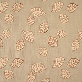 Double Gauze Monstera Leaves Sand