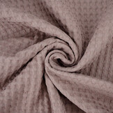 Luxury Cotton Waffle Pique Old Pink