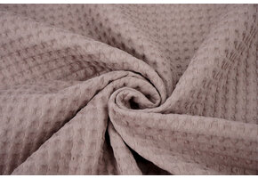 Luxury Cotton Waffle Pique Old Pink