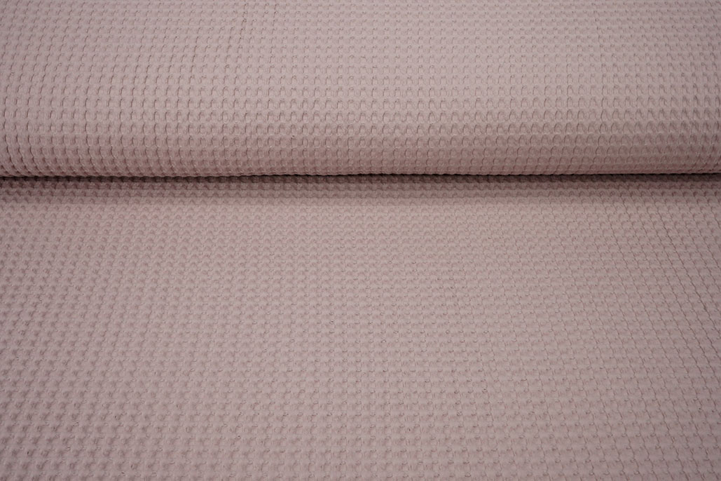 Luxury Cotton Waffle Pique Old Pink