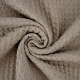 Luxury Cotton Waffle Pique Sand