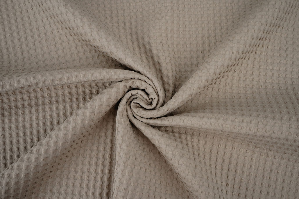 Luxury Cotton Waffle Pique Sand