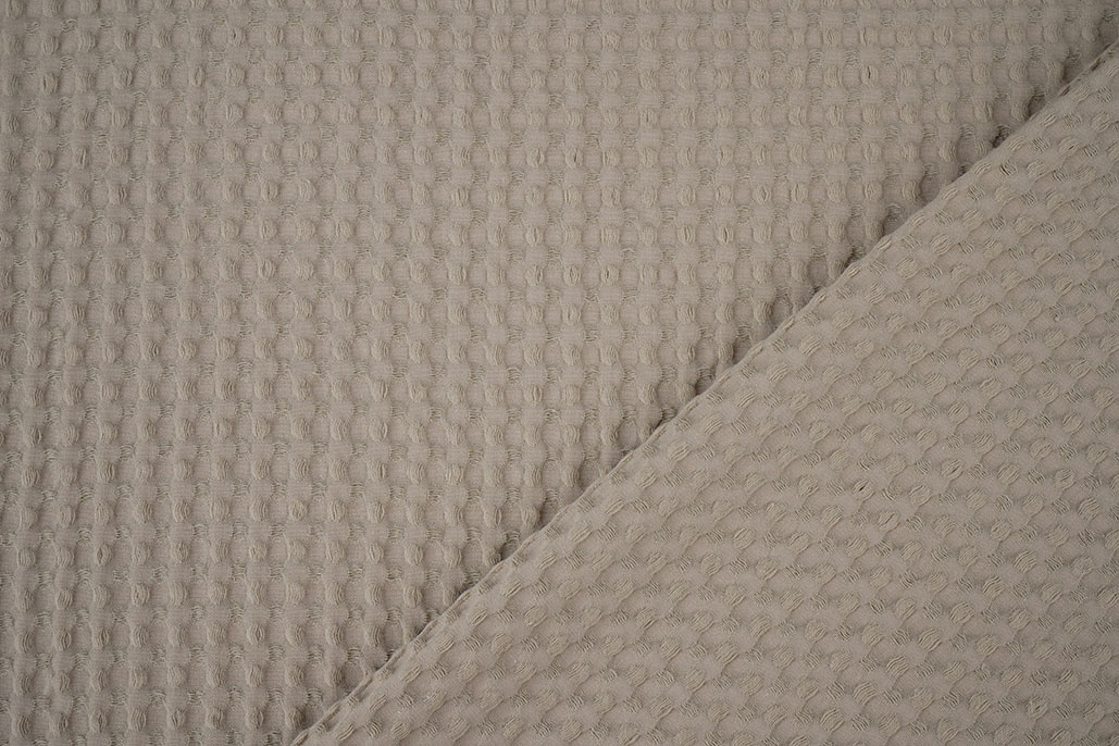 Luxury Cotton Waffle Pique Sand