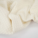 Luxury Cotton Waffle Pique Ecru
