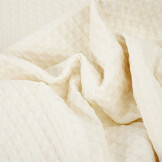 Luxury Cotton Waffle Pique Ecru
