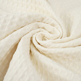 Luxury Cotton Waffle Pique Ecru