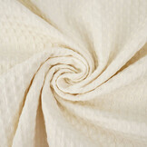 Luxury Cotton Waffle Pique Ecru