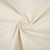 Luxury Cotton Waffle Pique Ecru