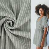 Hydrofiel Yarn Dyed Strepen Oud Groen