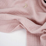 Double Gauze Moon and Stars Powder Pink