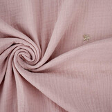 Double Gauze Moon and Stars Powder Pink