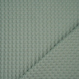 Luxury Cotton Waffle Pique Old Green