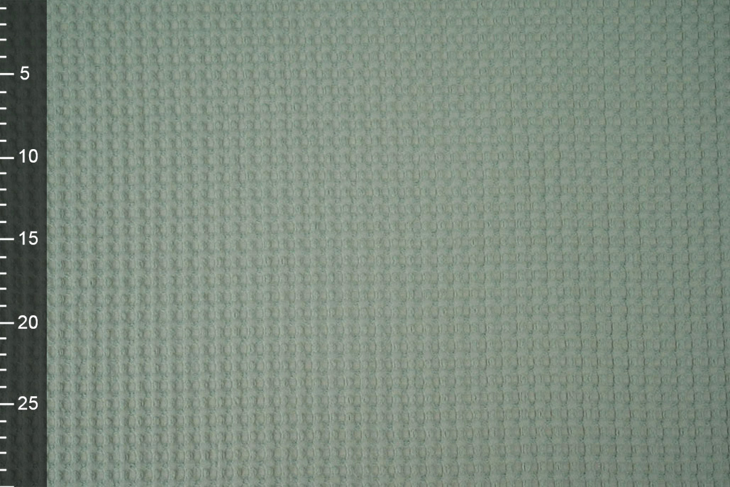 Luxury Cotton Waffle Pique Old Green