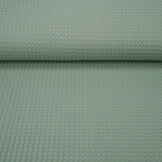 Luxury Cotton Waffle Pique Old Green