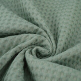 Luxury Cotton Waffle Pique Old Green