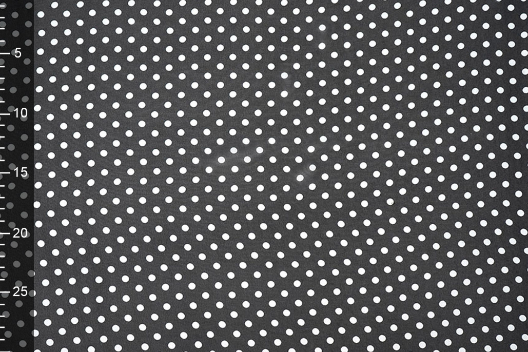 Chiffon Bedruckt Punkte Schwarz