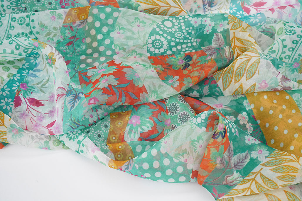 Chiffon Bedrukt Varioza